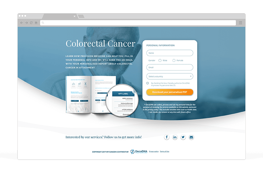 Landing page for Colorectal Cancer - Image carousel slide 4