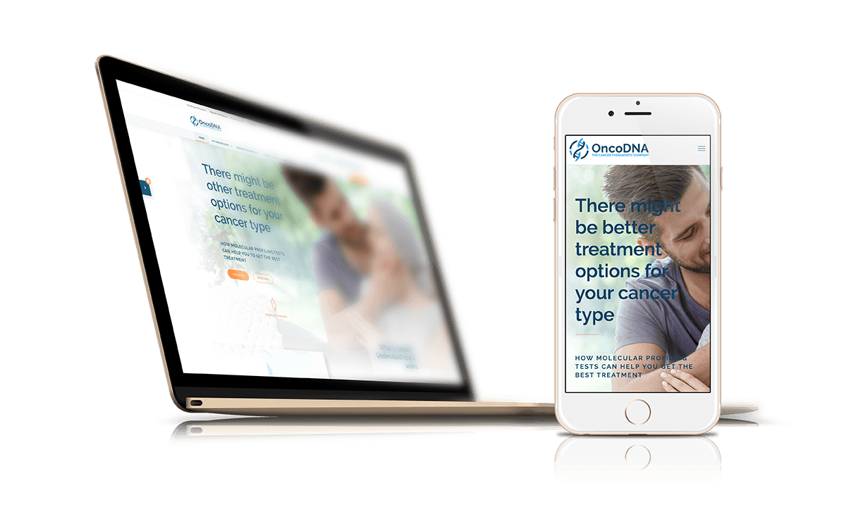OncoDNA Website project detail