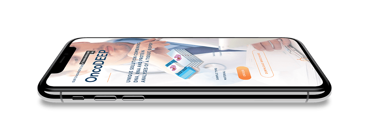 OncoDNA Website project detail