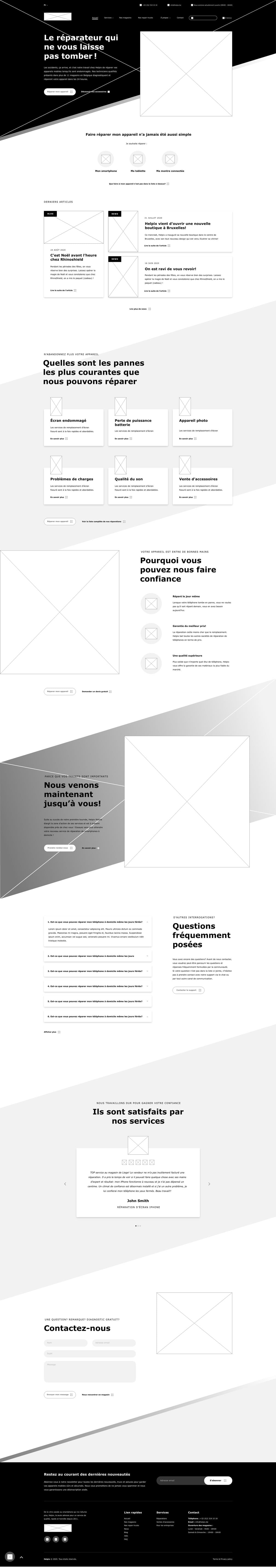 Wireframes low fidelity - Image carousel slide 1
